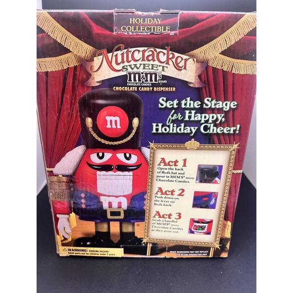 M&M Nutcracker Holiday Christmas Candy Dispenser‎ - Picture 2 of 6